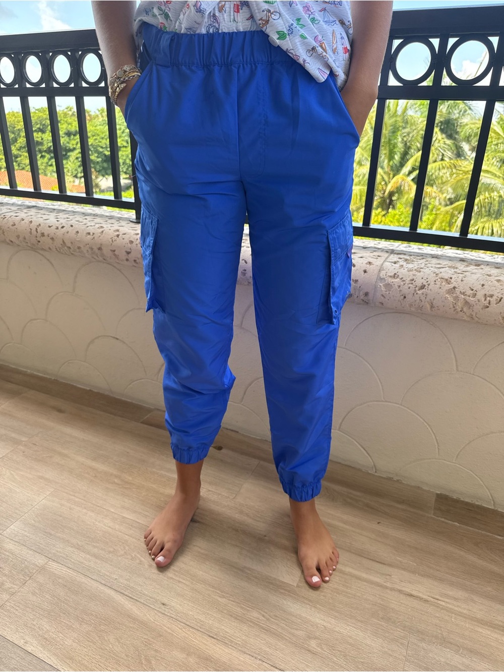ALO Yoga Electric Blue Cargo Joggers
